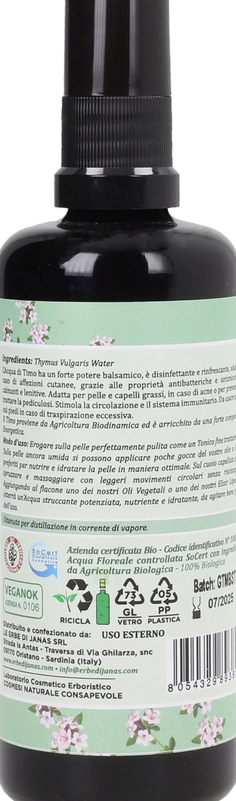Acqua di Timo Biodinamica, 100 ml