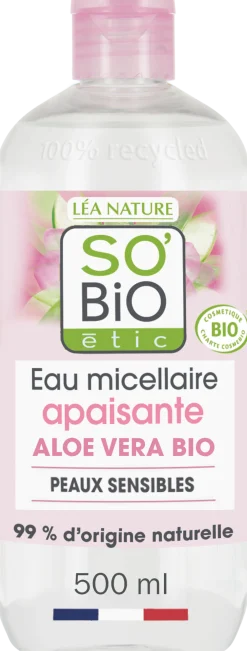 Acqua Micellare Lenitiva all'Aloe Vera e alla Rosa, 500 ml