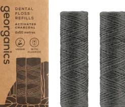 Activated Charcoal Dental Floss, 100 m Refill