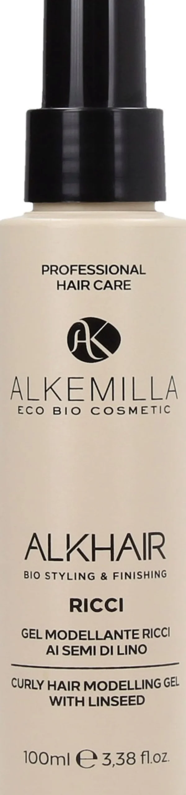ALKHAIR Gel Modellante ai Semi di Lino Capelli Ricci, 100 ml