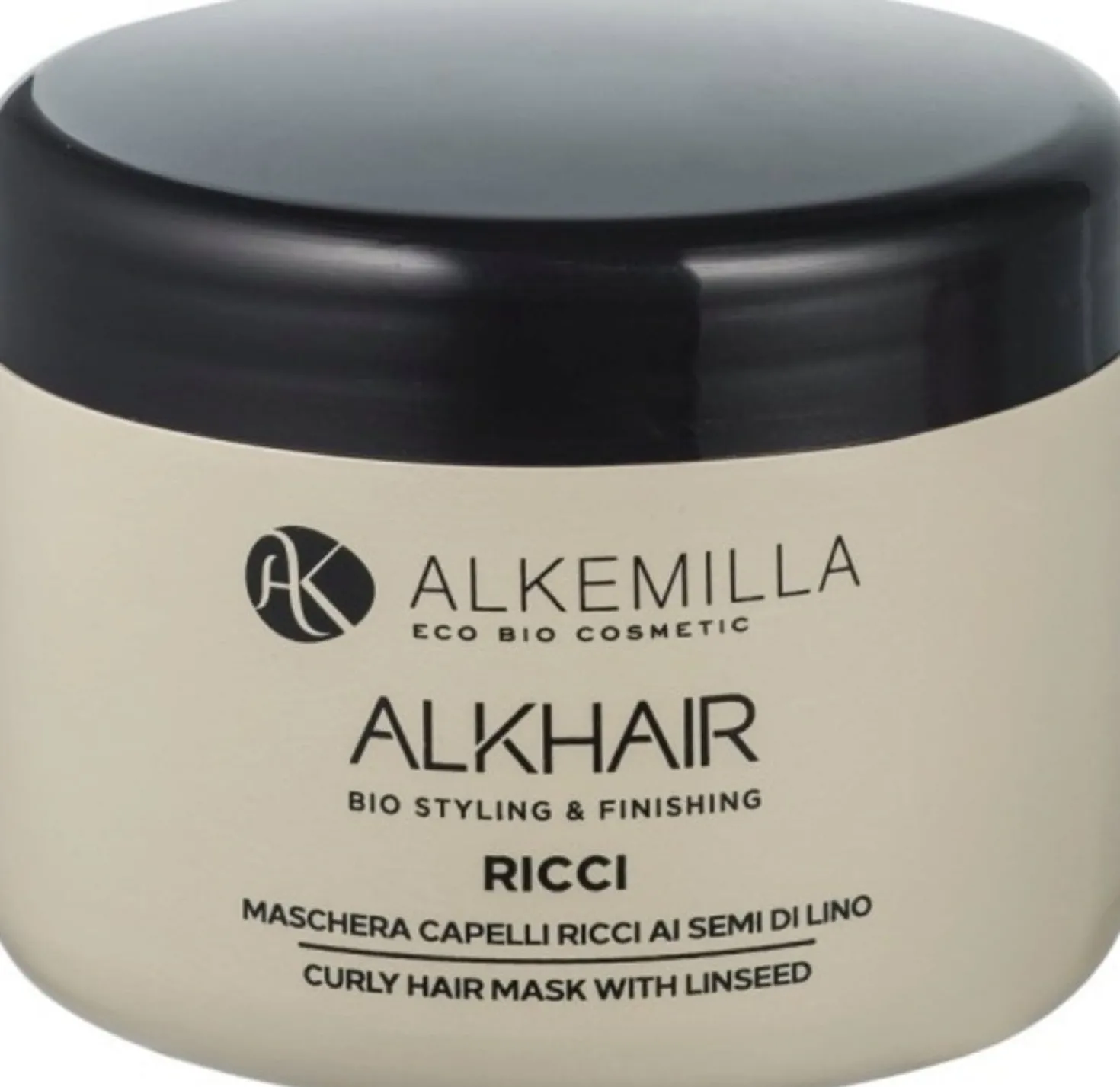ALKHAIR RICCI+ Maschera Capelli ai Semi di Lino, 250 ml