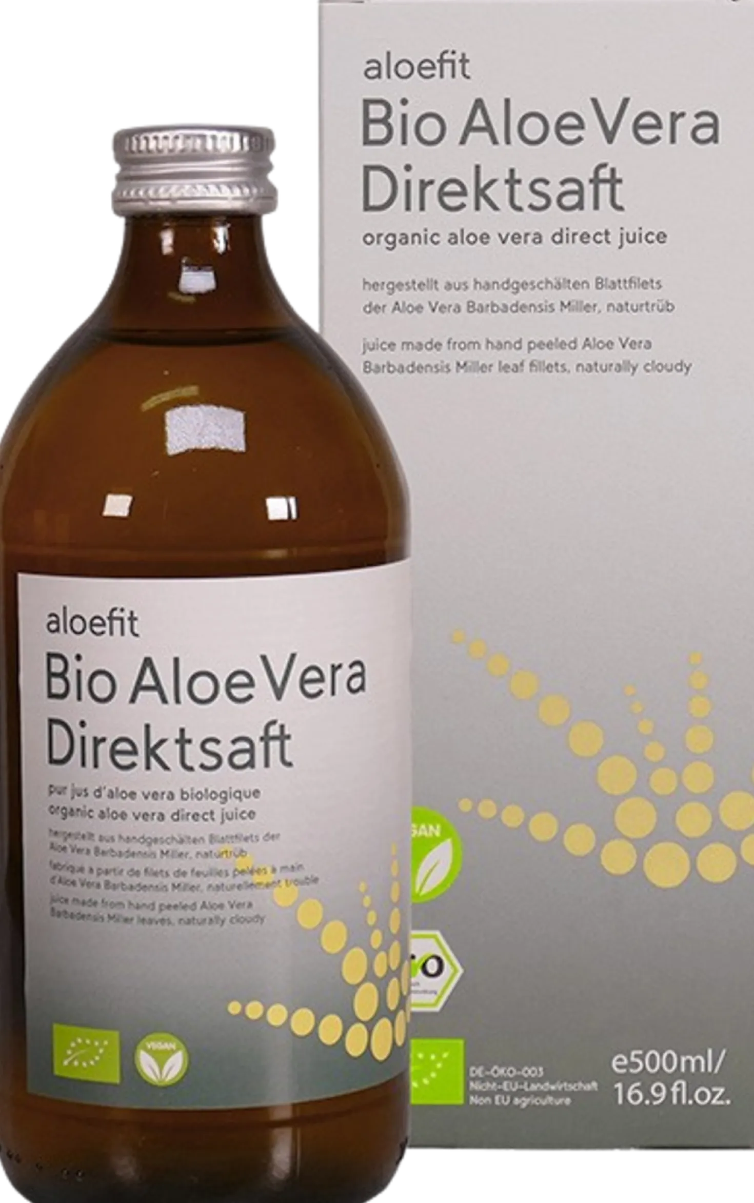aloefit Succo di Aloe Vera Biologico, 500 ml