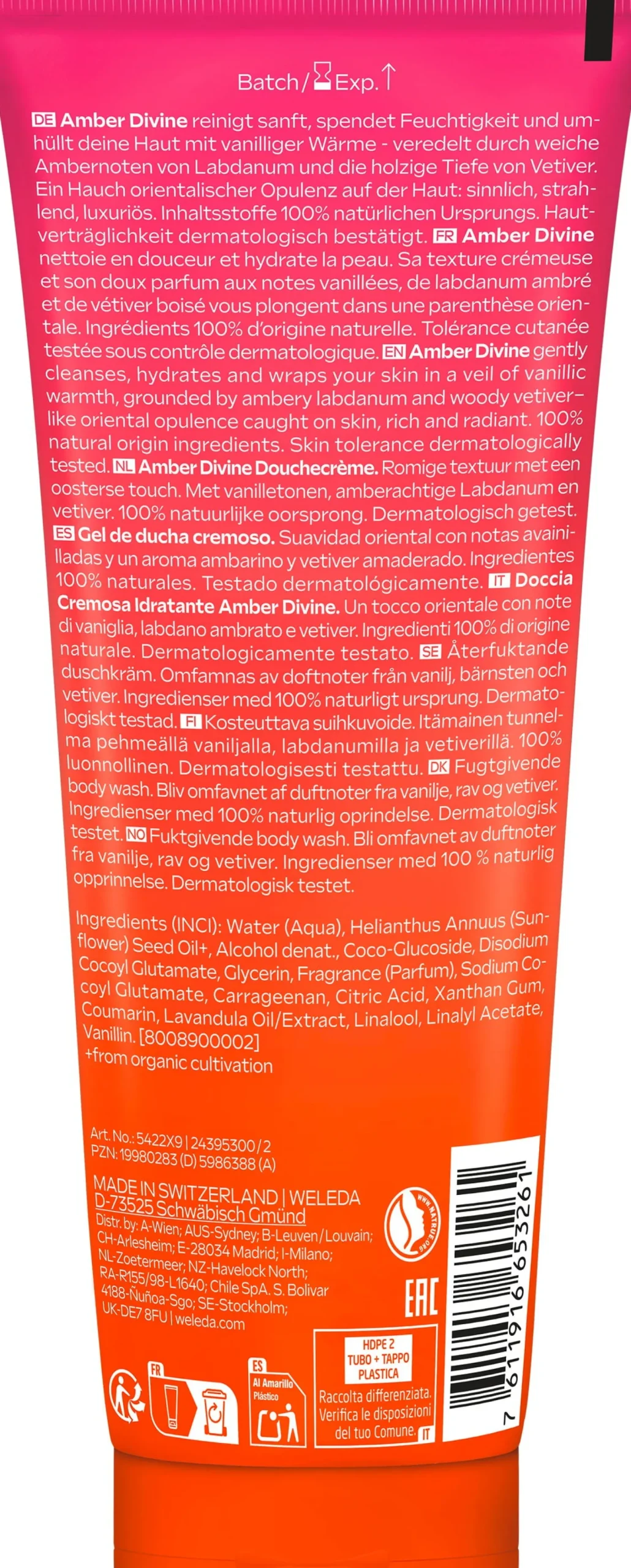Amber Divine - Doccia Cremosa, 200 ml
