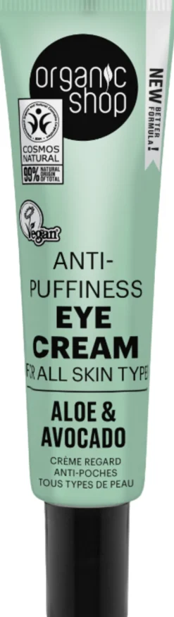 Anti-Puffiness Eye Cream Aloe & Avocado, 30 ml