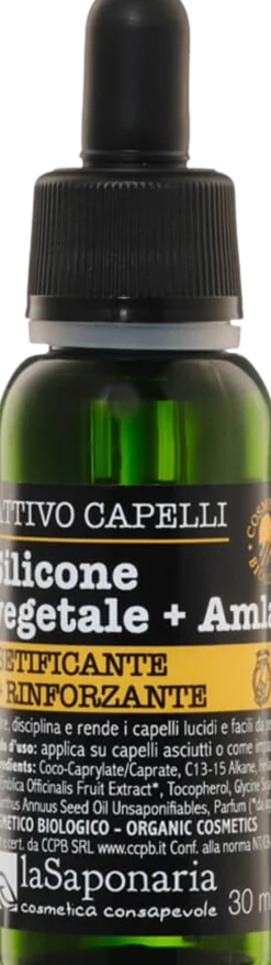 Attivo Disciplinante Capelli Silicone Vegetale + Amla, 30 ml