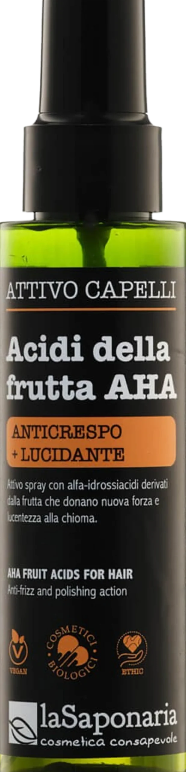 Attivo Spray Capelli Lucidante Acidi della Frutta AHA, 100 ml