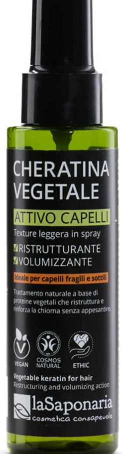 Attivo Spray Capelli Ristrutturante Cheratina Vegetale, 100 ml