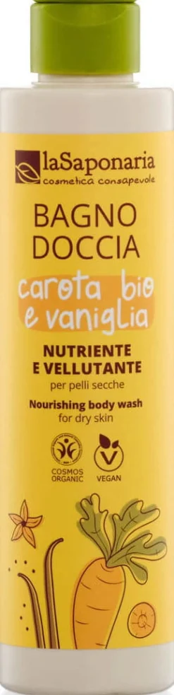 Bagno Doccia Nutriente e Vellutante - Carota e Vaniglia, 200 ml