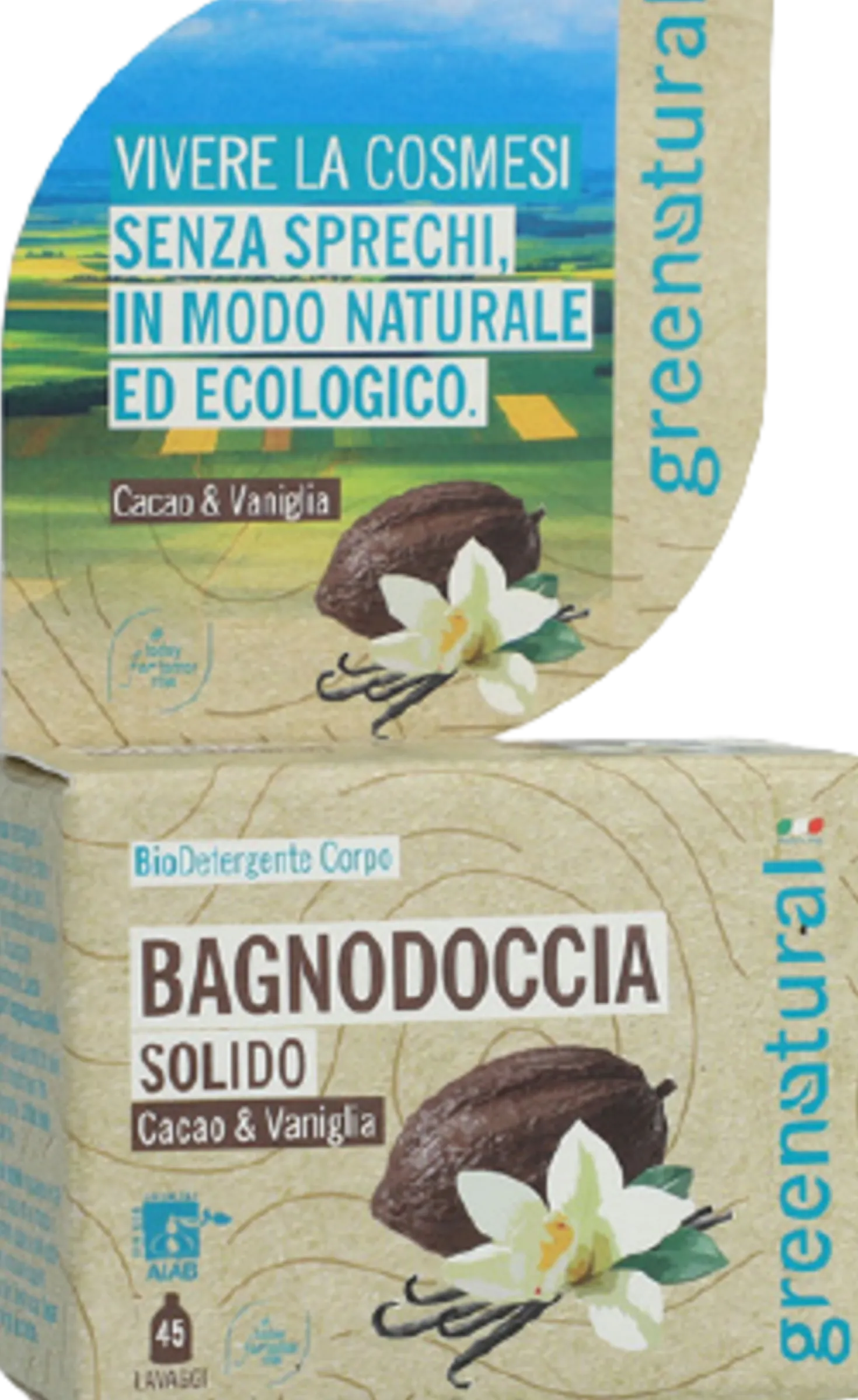 Bagnodoccia Solido Cacao e Vaniglia, 55 g