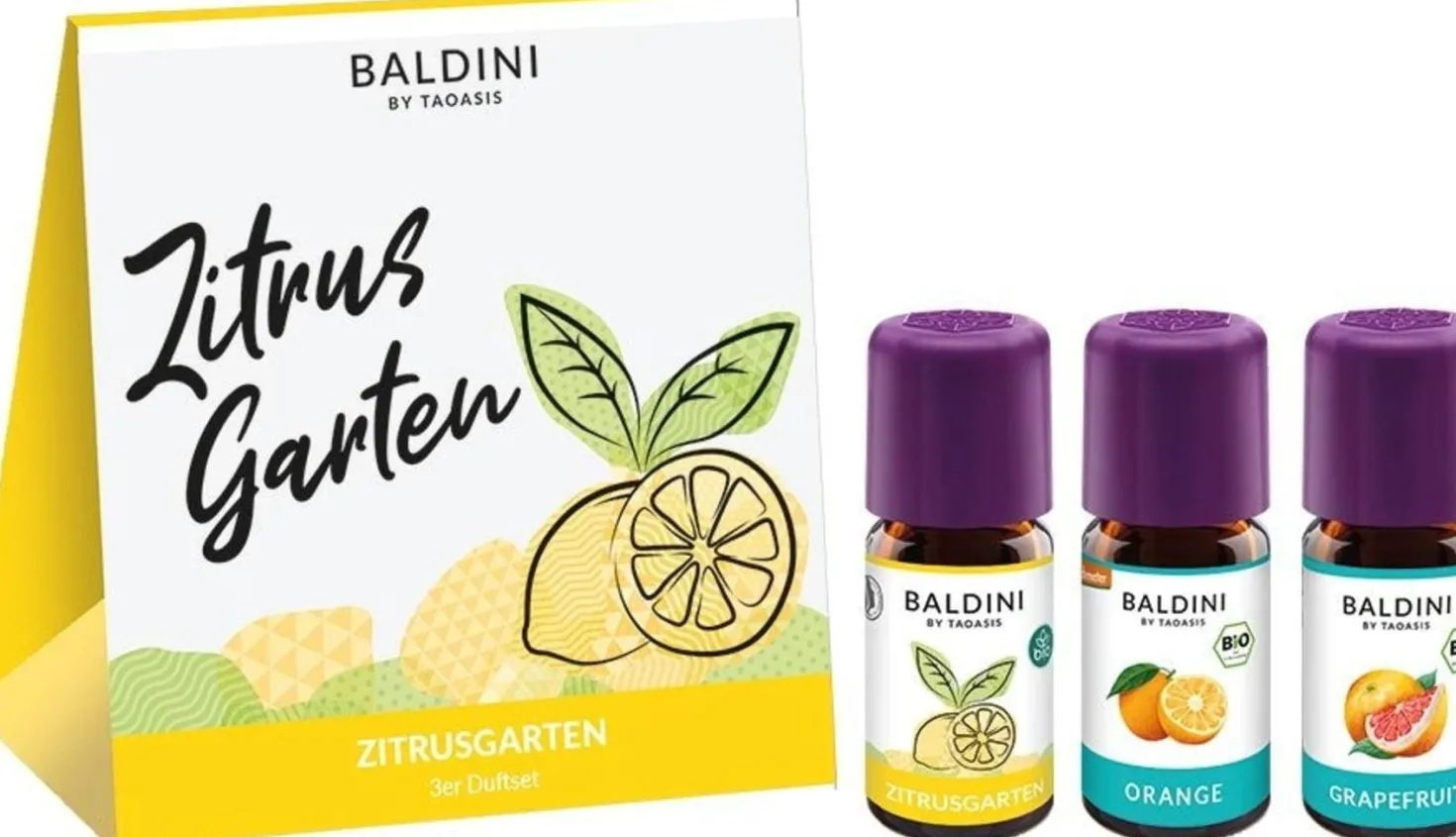 Baldini Cofanetto Profumato Bio Zitrusgarten® 3 Pezzi, 15 ml