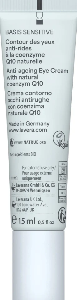 basis sensitiv - Contorno Occhi Antirughe Q10, 15 ml