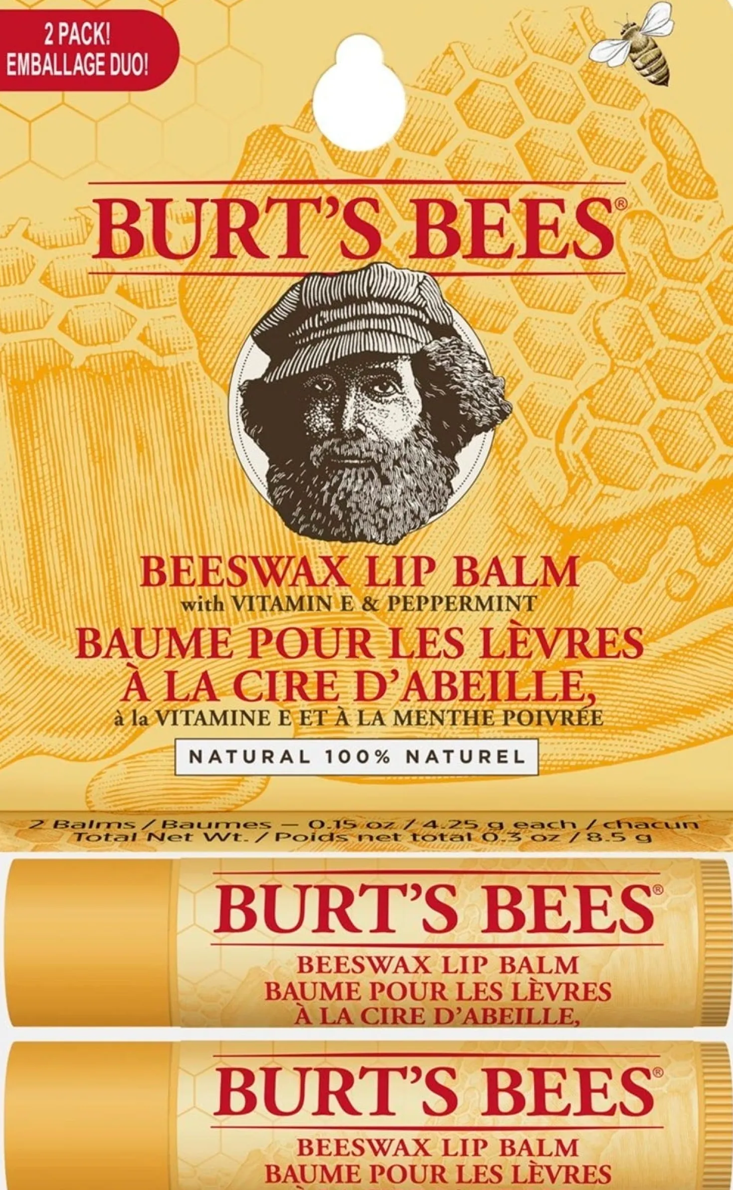 Beeswax Lip Balm Duo