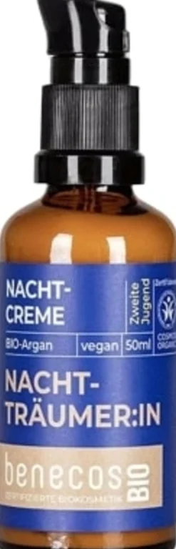 benecosBIO Crema Notte all'Argan Bio, 50 ml