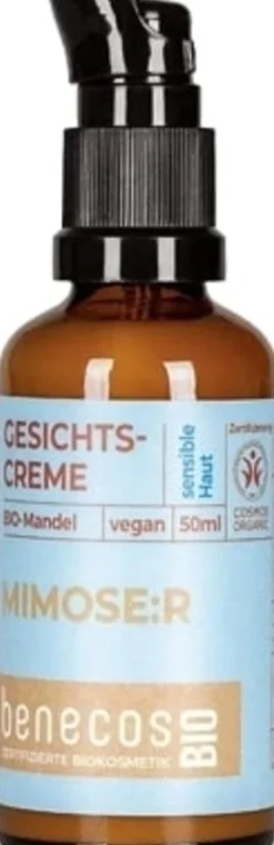 benecosBIO Crema Viso alla Mandorla Bio, 50 ml