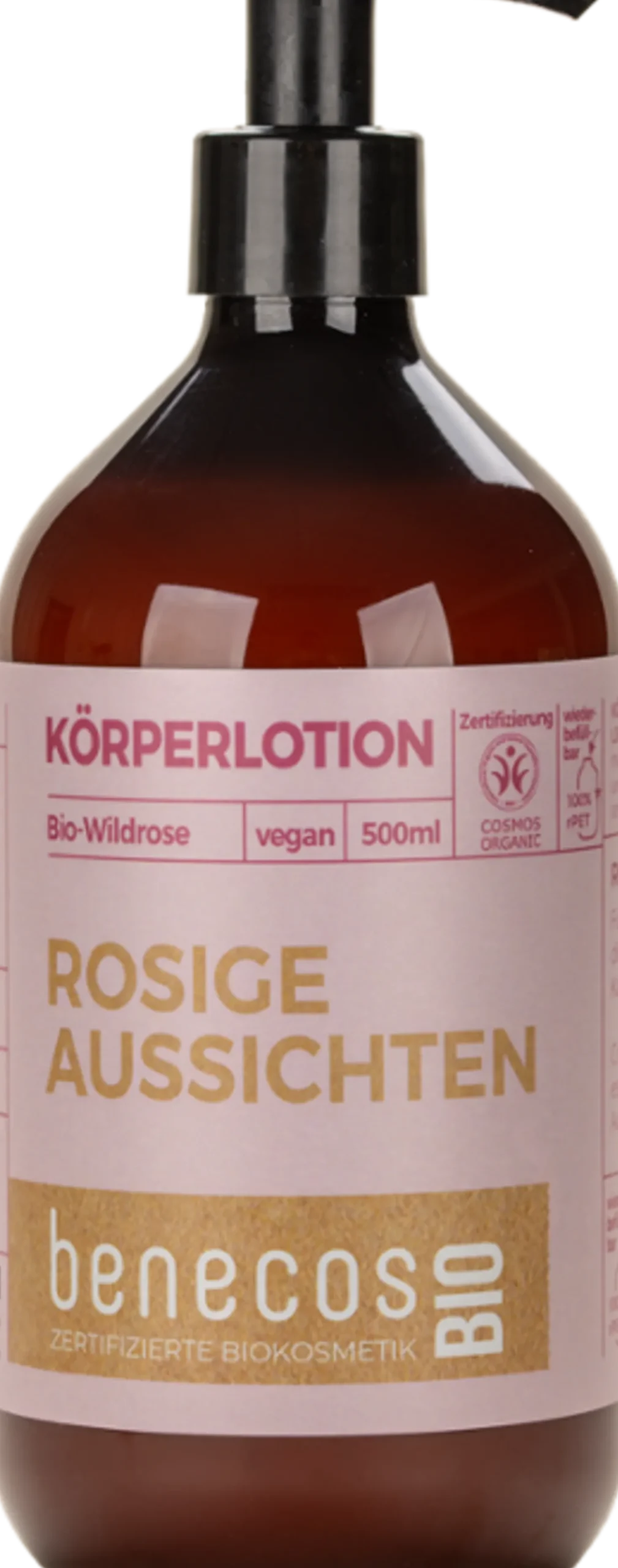 benecosBIO Lozione Corpo alla Rosa Bio, 500 ml