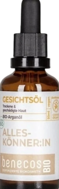benecosBIO Olio Viso all'Olio di Argan Bio, 50 ml
