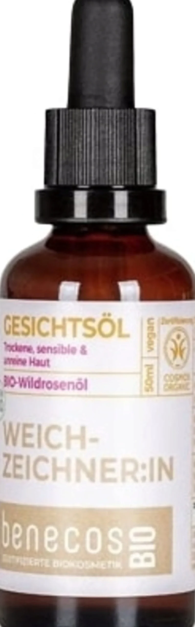 benecosBIO Olio Viso all'Olio di Rosa Selvatica Bio, 50 ml