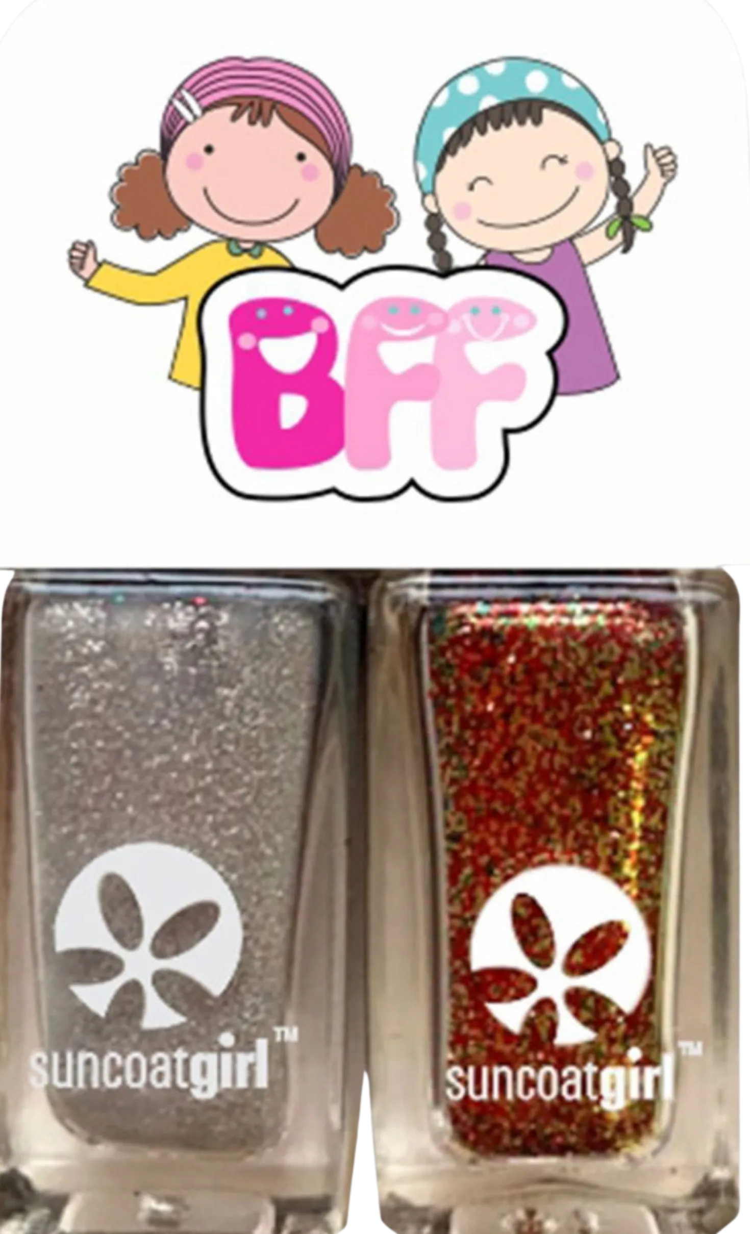 BFF Duo Glitter Dust Nail Polish Set