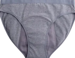 Bikini - Mutandine Mestruali Grigie - Flusso Abbondante, M