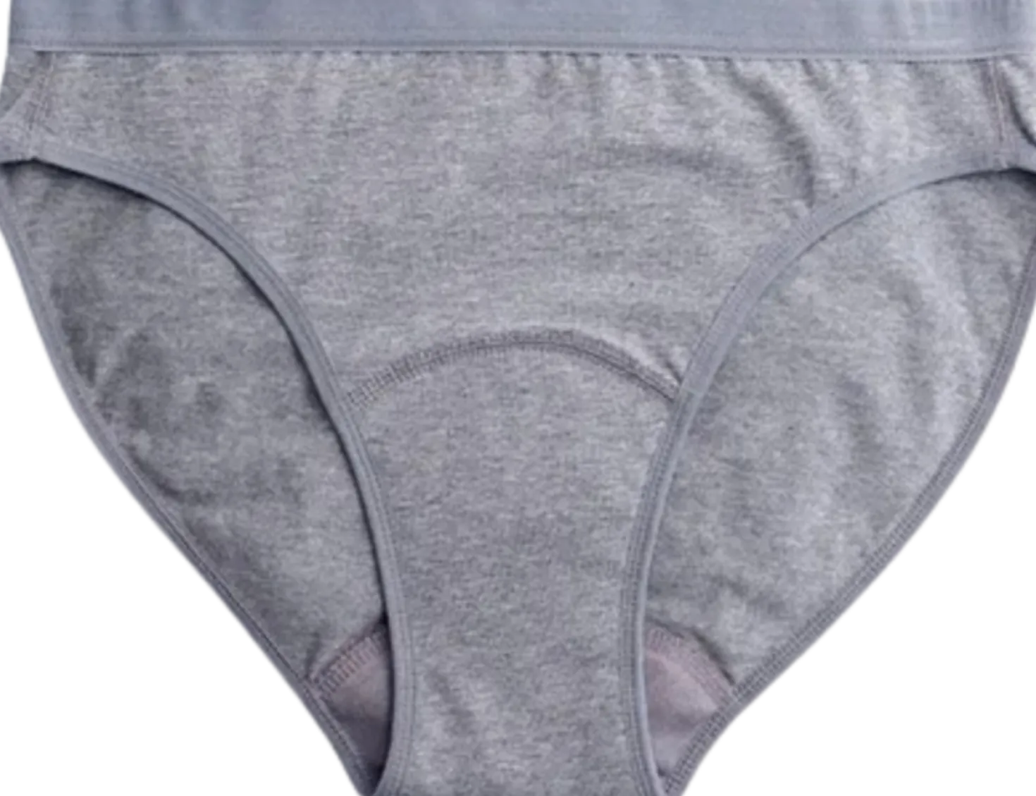 Bikini - Mutandine Mestruali Grigie - Flusso Leggero, S