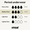 Bikini - Mutandine Mestruali Grigie - Flusso Medio, M