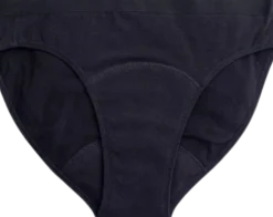 Bikini - Mutandine Mestruali Nere - Flusso Leggero, M