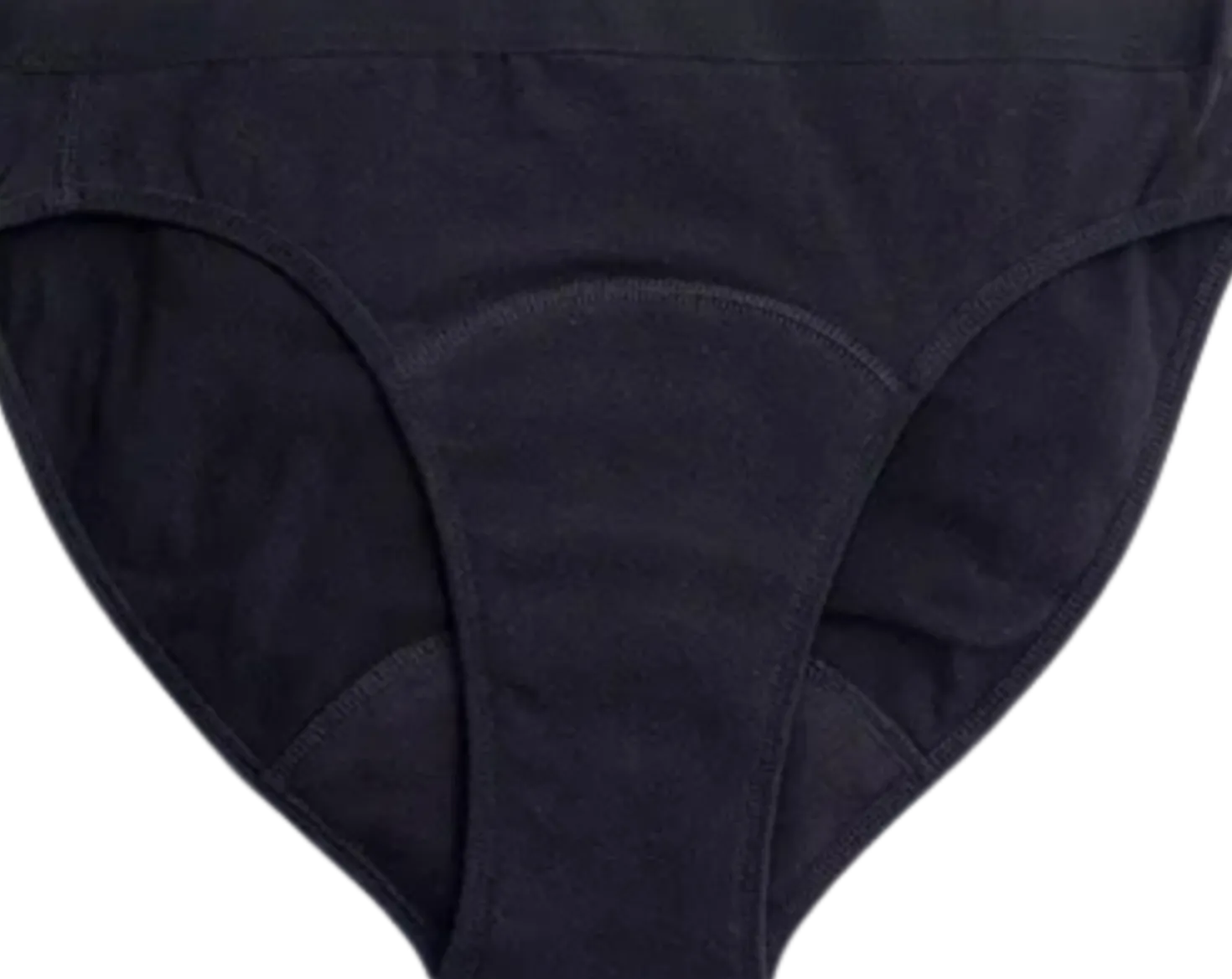 Bikini - Mutandine Mestruali Nere - Flusso Leggero, M