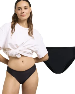 Bikini Swim Slip Mestruale - Black, S