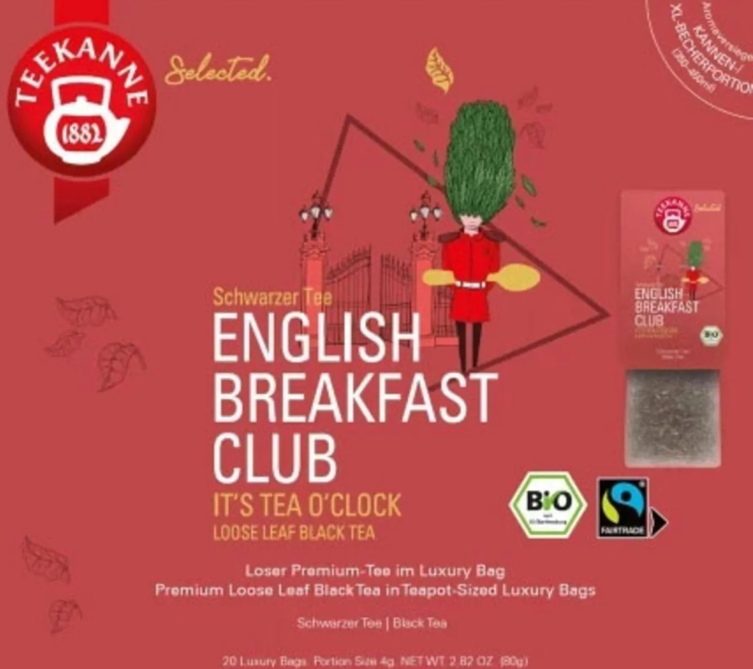 Bio Luxury Bag - English Breakfast Club, 20 bustine (80 g)