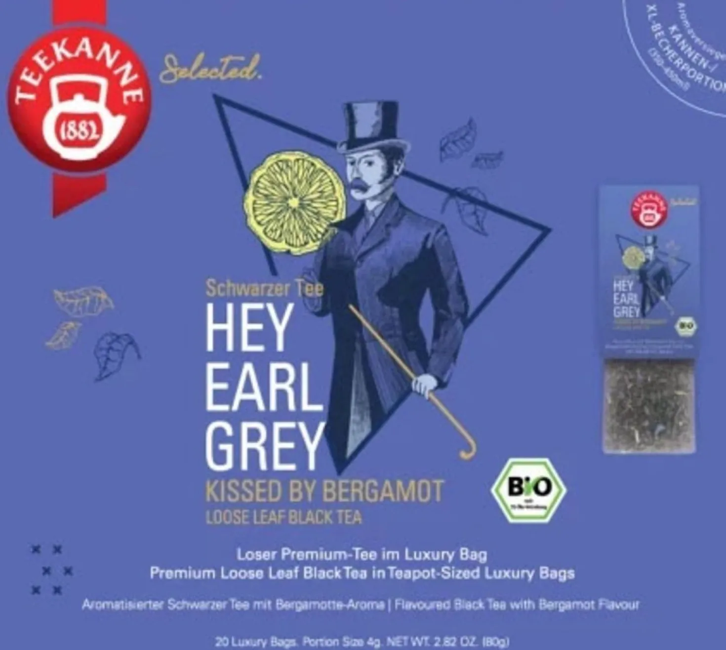 Bio Luxury Bag - Hey Earl Grey, 20 bustine (80 g)