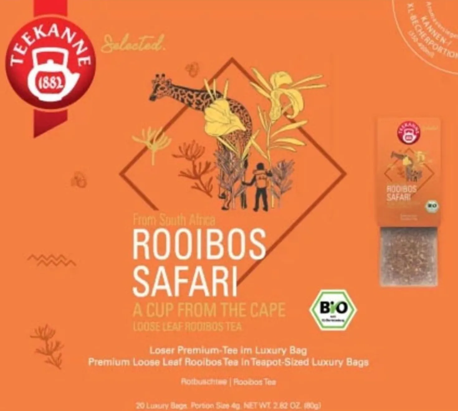 Bio Luxury Bag - Rooibos Safari, 20 bustine (80 g)