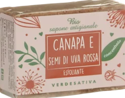 Bio Sapone Canapa e Semi di Uva Rossa, 100 g