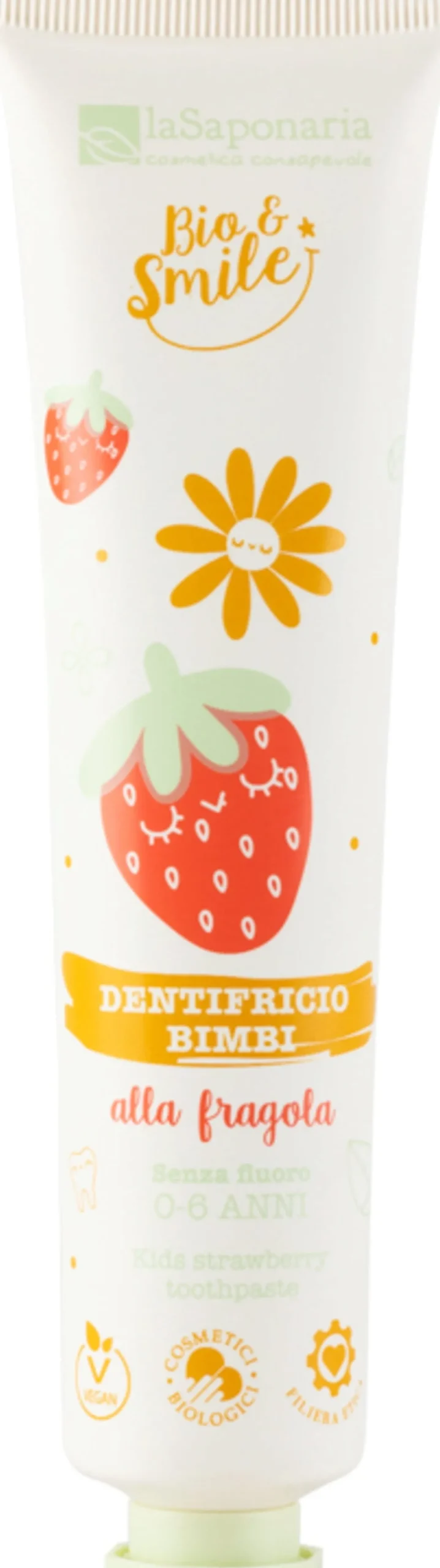 Bio&Smile - Dentifricio Lenitivo Bimbi alla Fragola, 75 ml