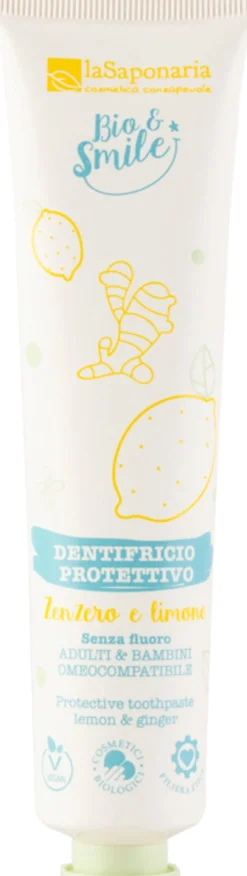 Bio&Smile - Dentifricio Protettivo Zenzero e Limone, 75 ml