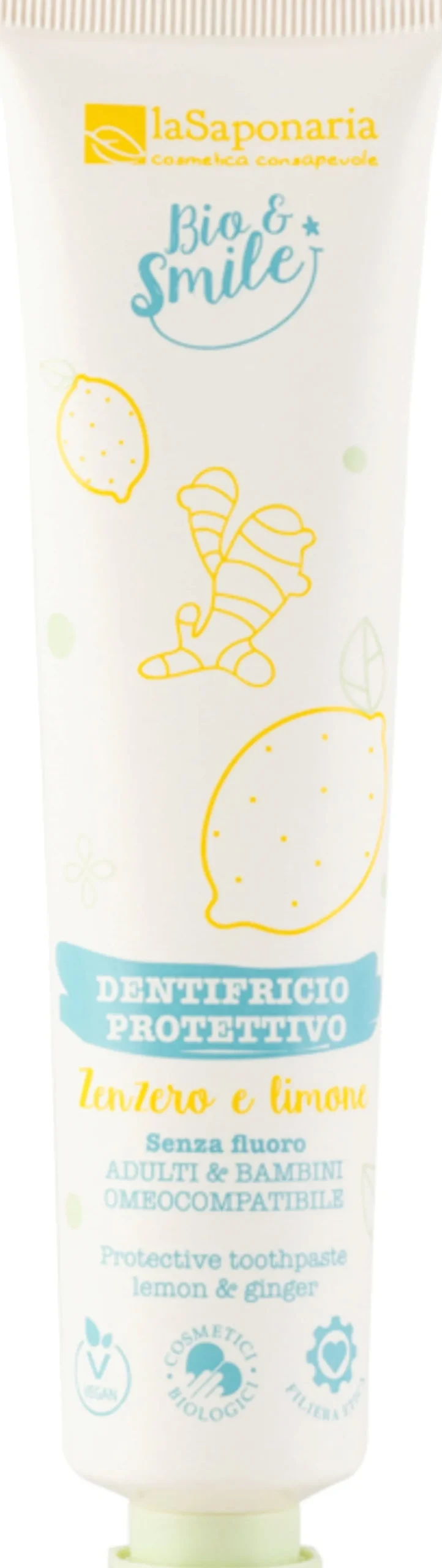 Bio&Smile - Dentifricio Protettivo Zenzero e Limone, 75 ml