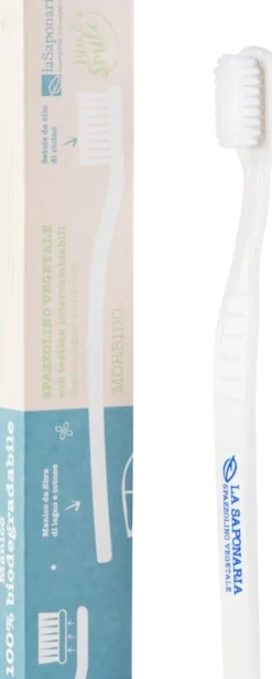 Bio&Smile - Spazzolino in Fibra Vegetale, setole morbide