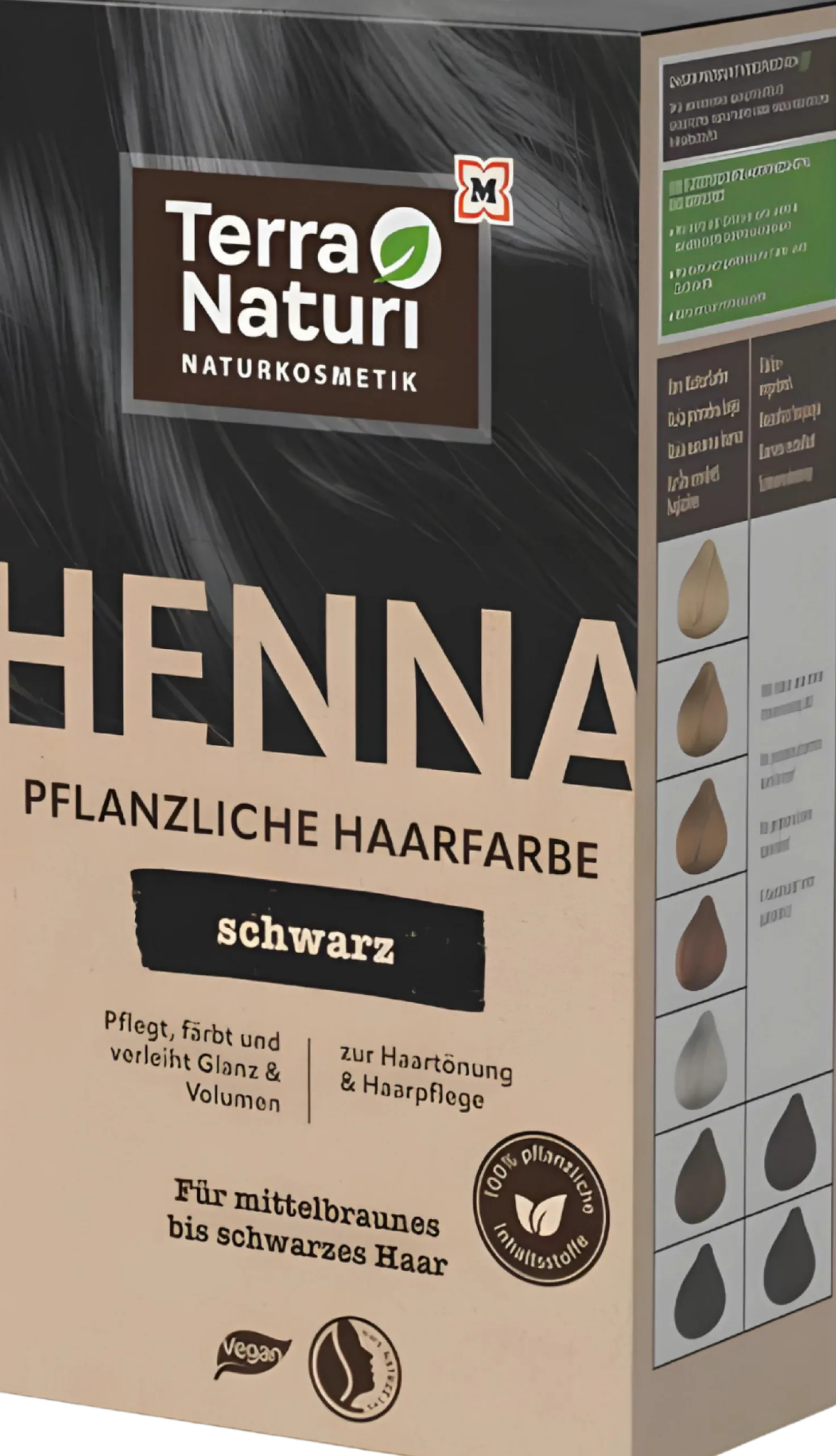 Black Henna Plant-based Hair Dye, 100 g
