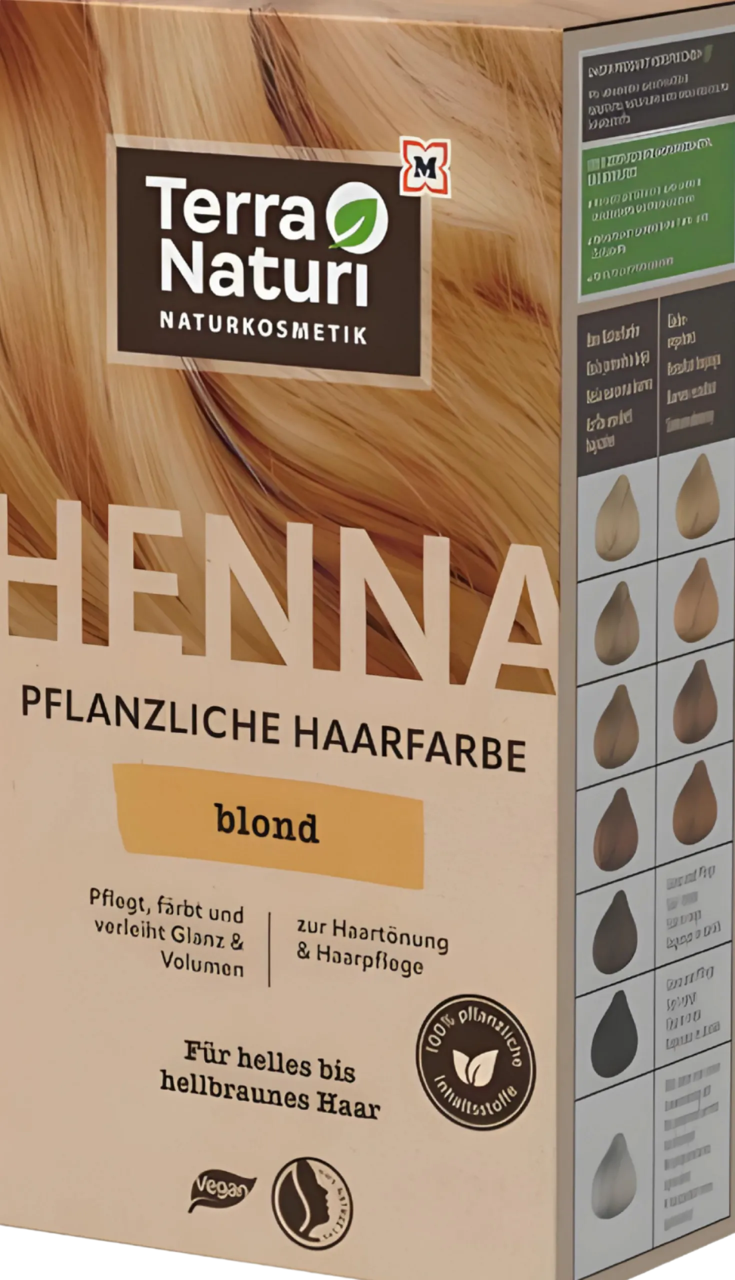Blonde Henna Plant-based Hair Dye, 100 g