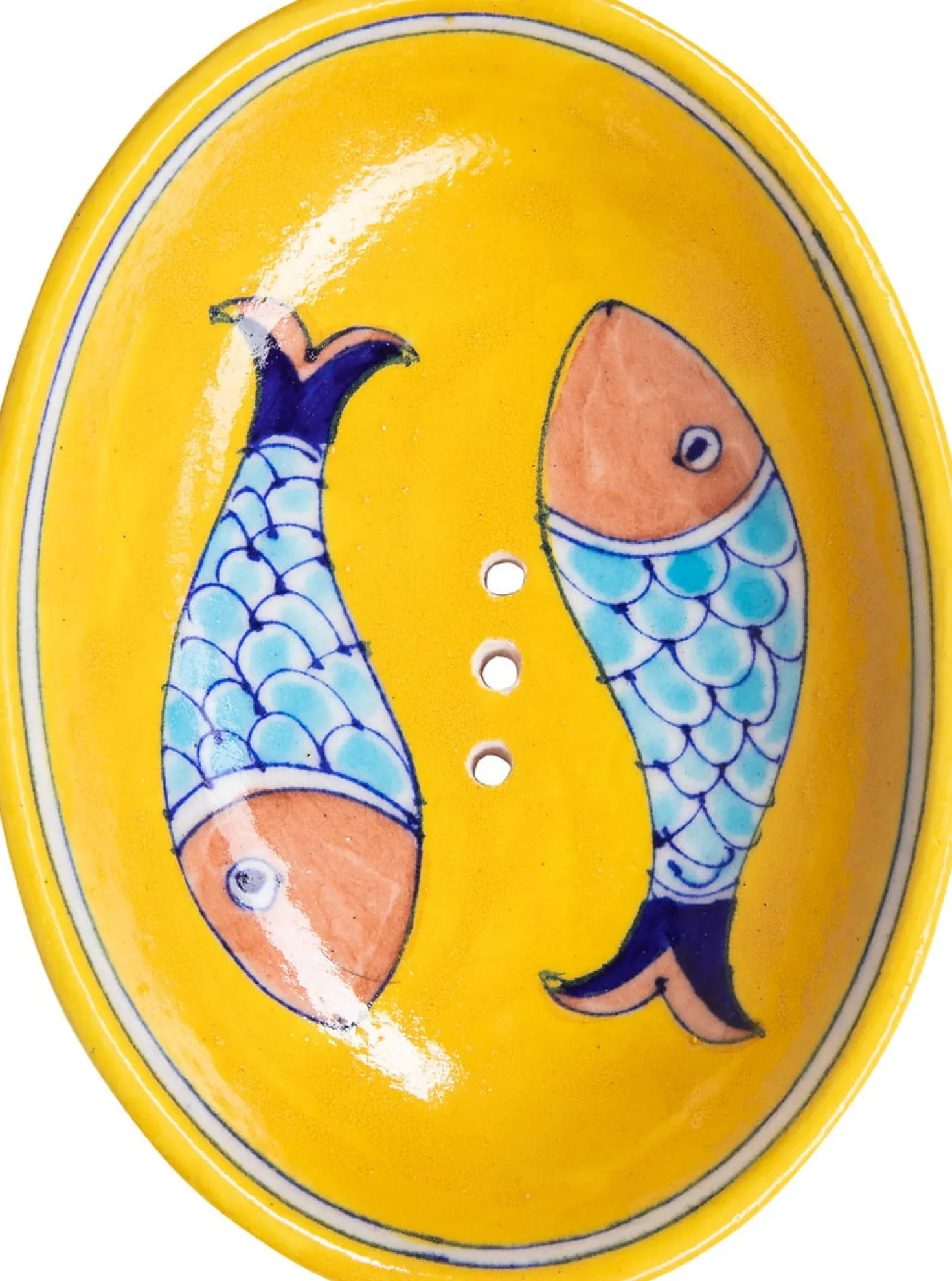 Blue Pottery - Portasapone Fish