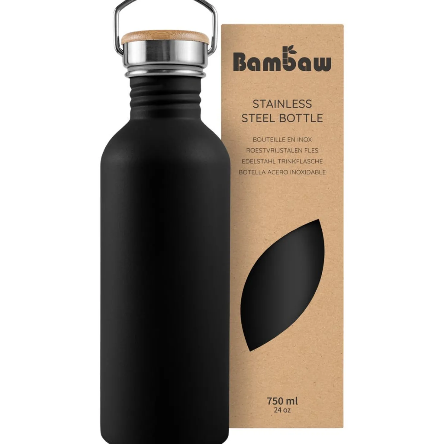 Borraccia in Acciaio Inossidabile, 750 ml, Natural Steel