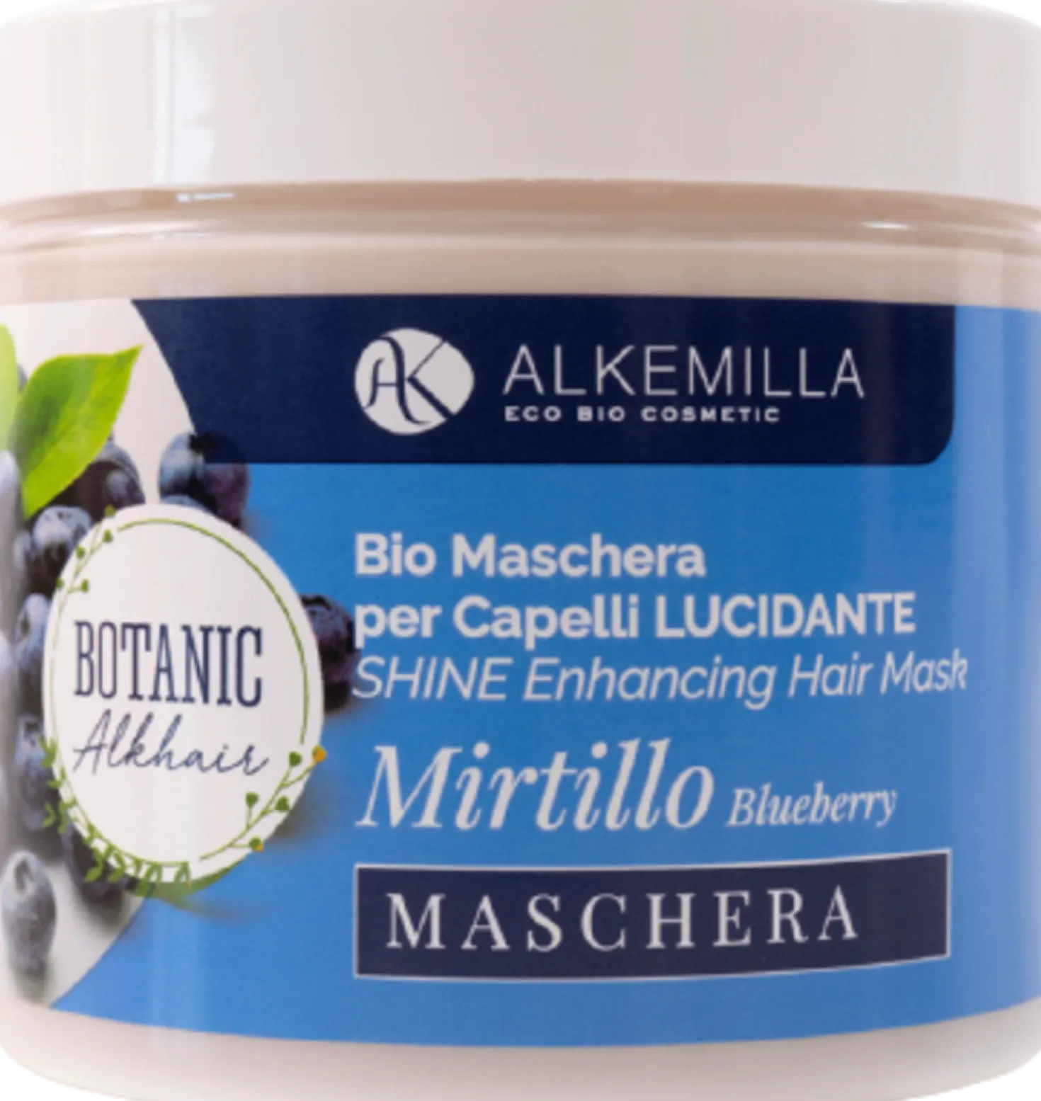 Botanic Alkhair - Maschera per Capelli al Mirtillo, 200 ml