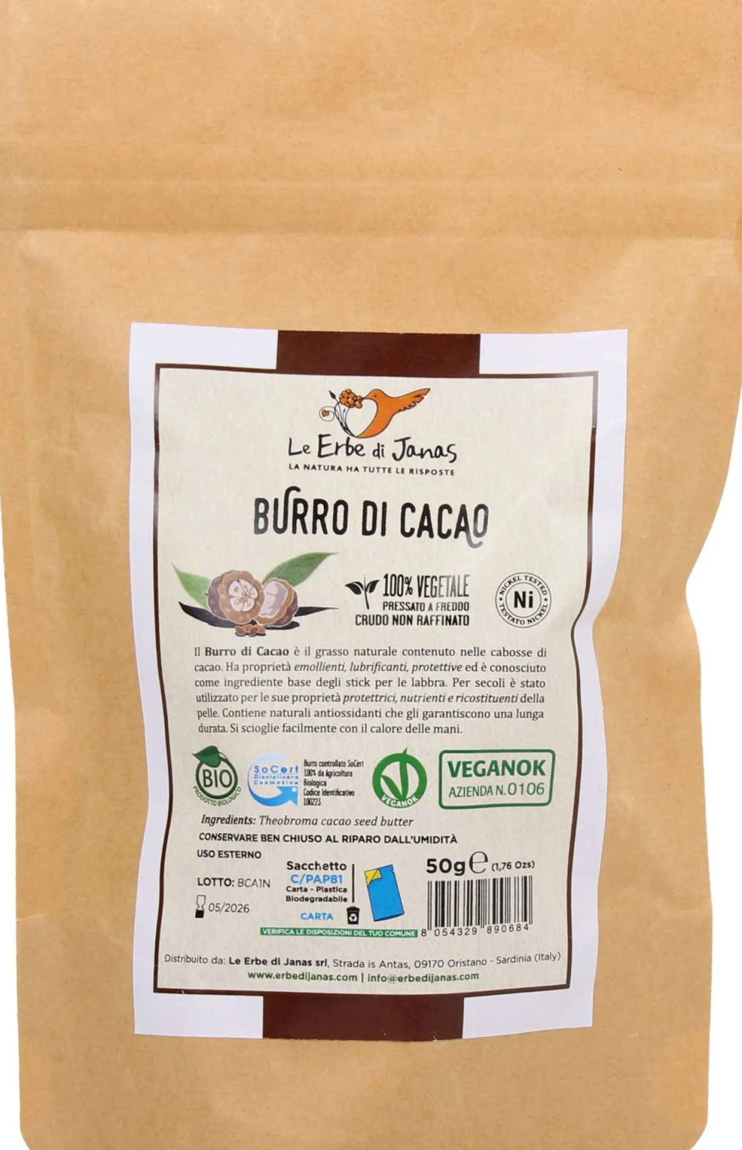 Burro di Cacao, 50 g