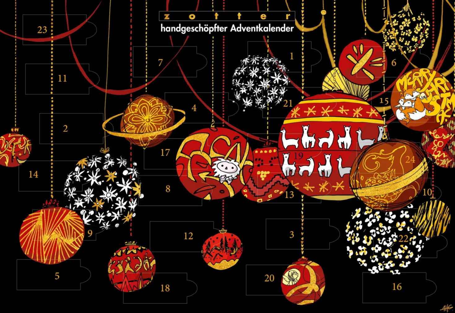 Calendario dell'Avvento Organic Handmade, 480 g