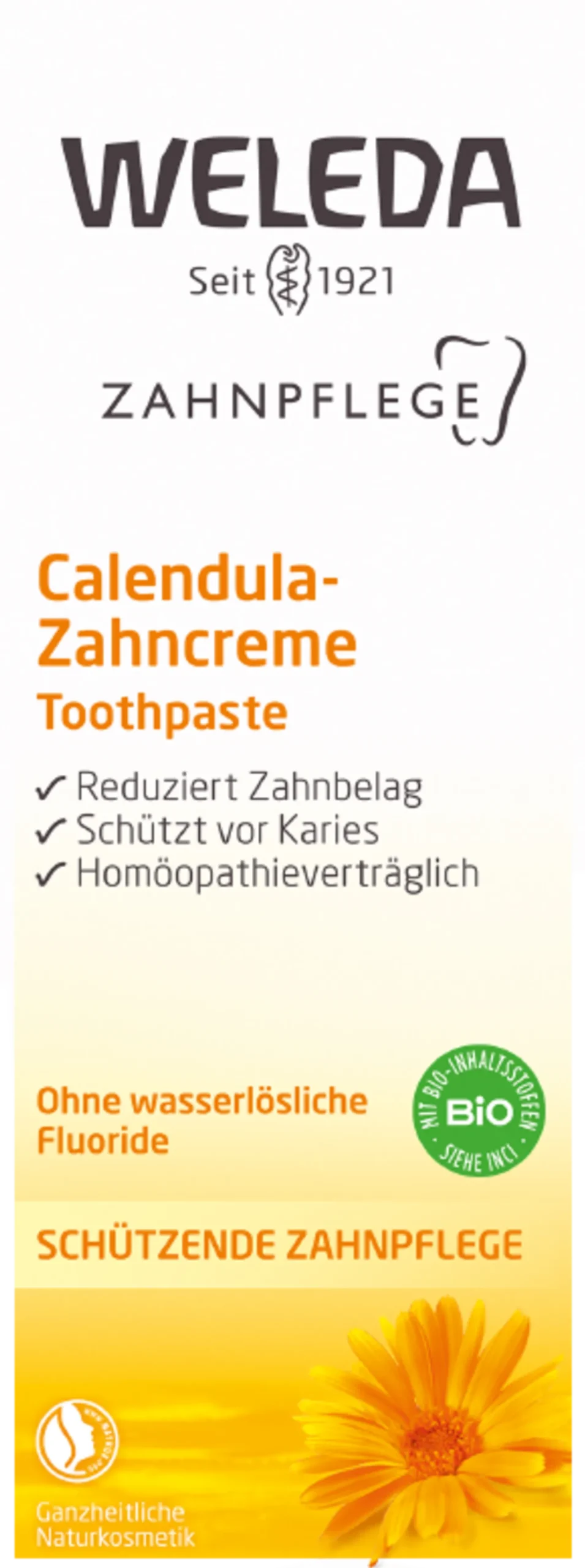 Calendula - Pasta Dentifricia, 75 ml
