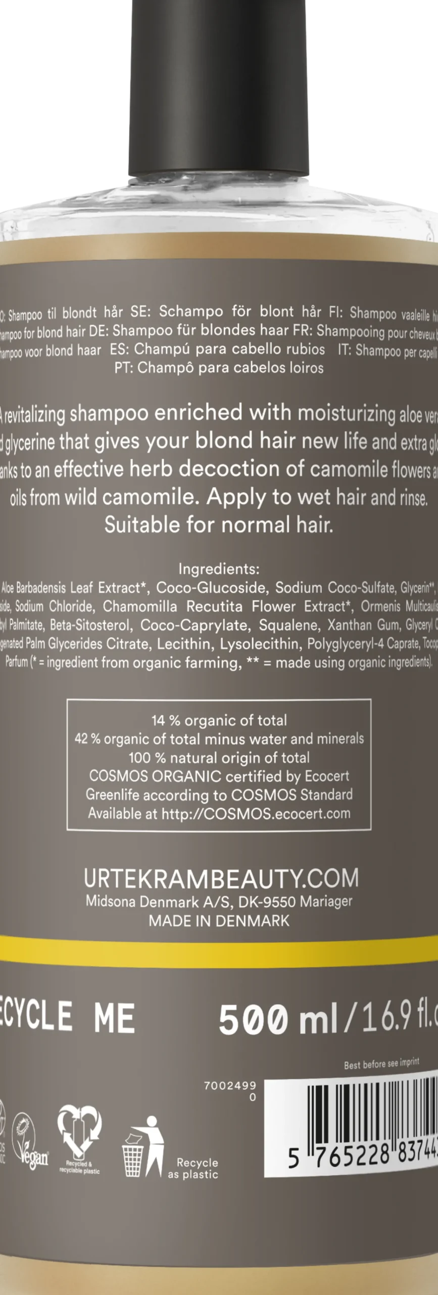 Camomile Shampoo for Blond Hair, 500 ml
