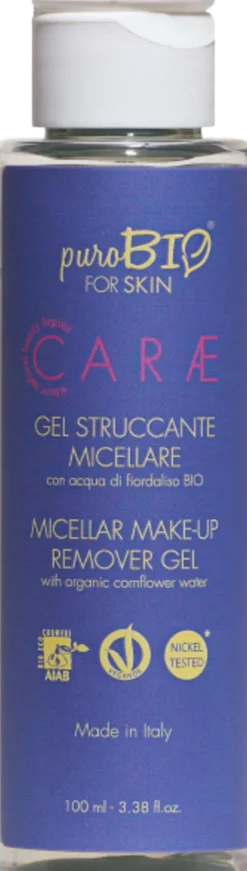 CARÆ Gel Micellare con Acqua di Fiordaliso Bio, 100 ml