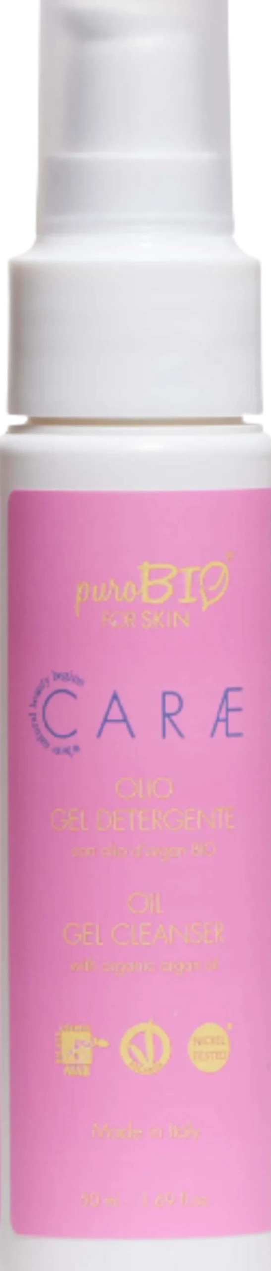 CARÆ Olio Gel Detergente con Argan Bio, 50 ml