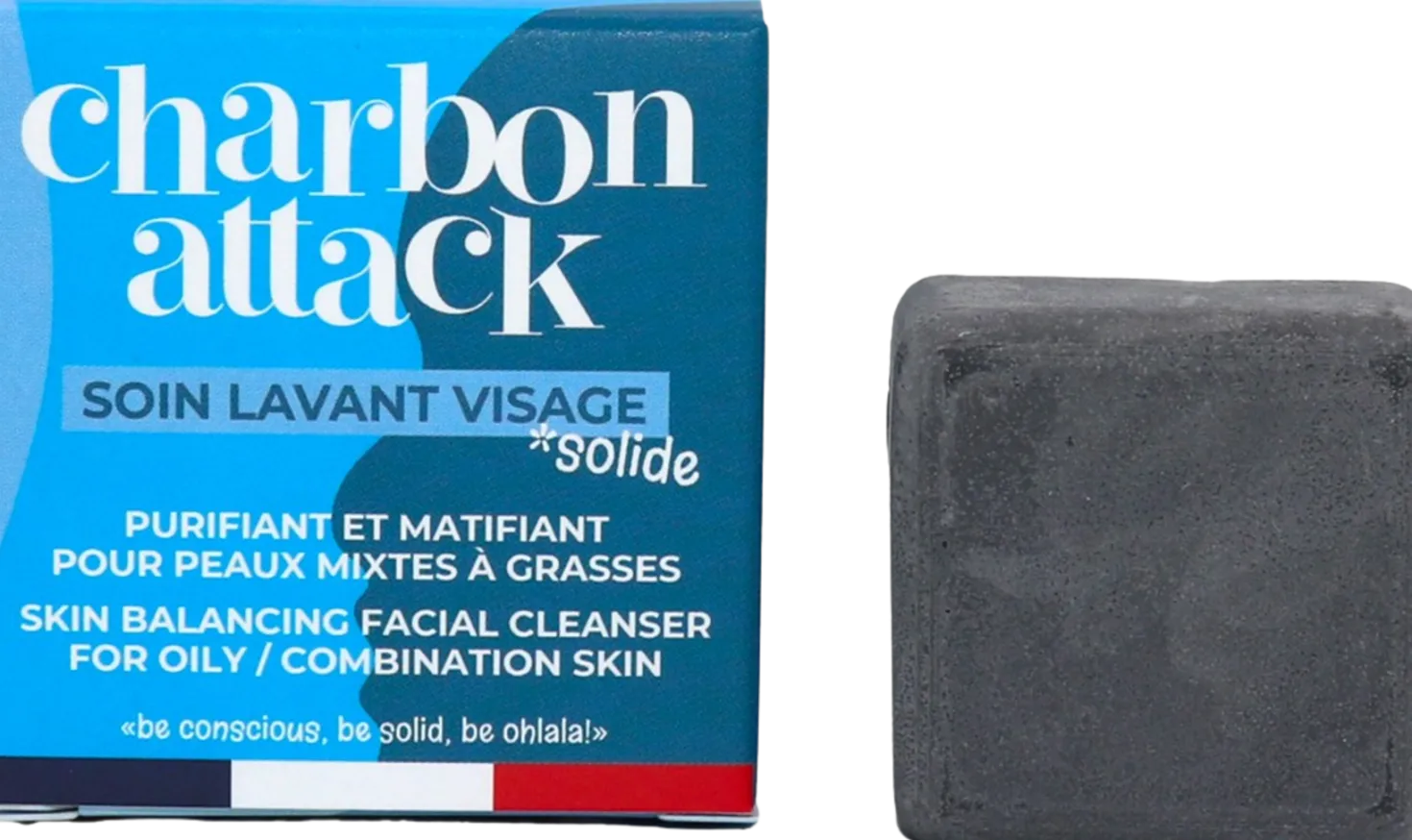 Charbon Attack Detergente Solido per il Viso, 28 ml