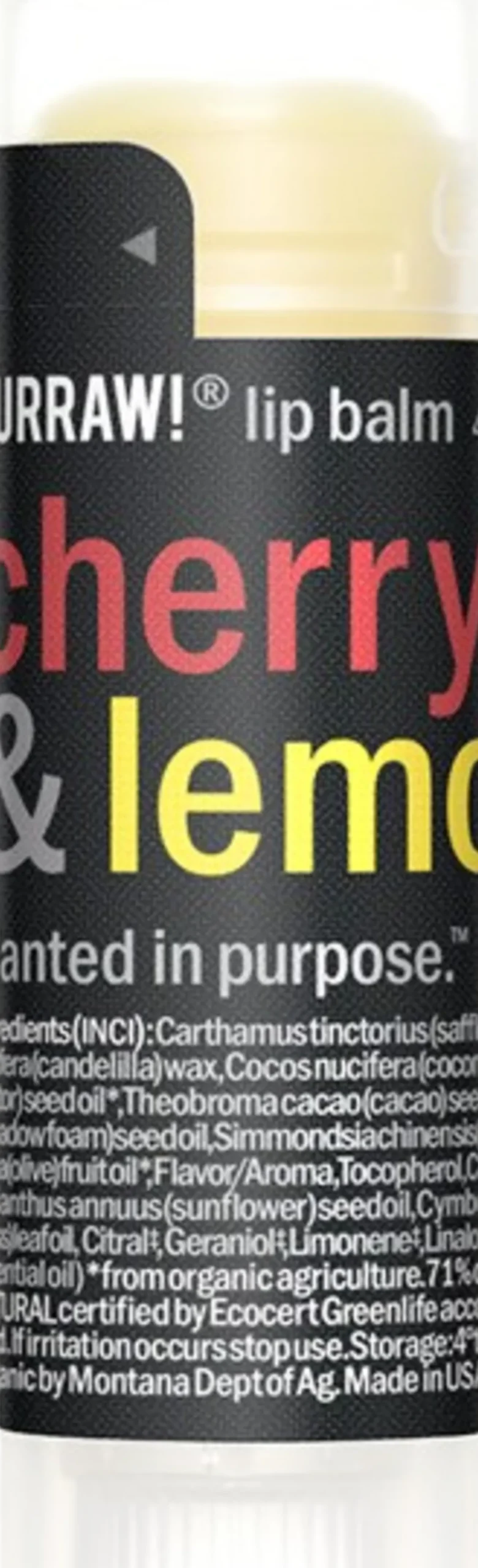 Cherry & Lemon Lip Balm, 4,80 g