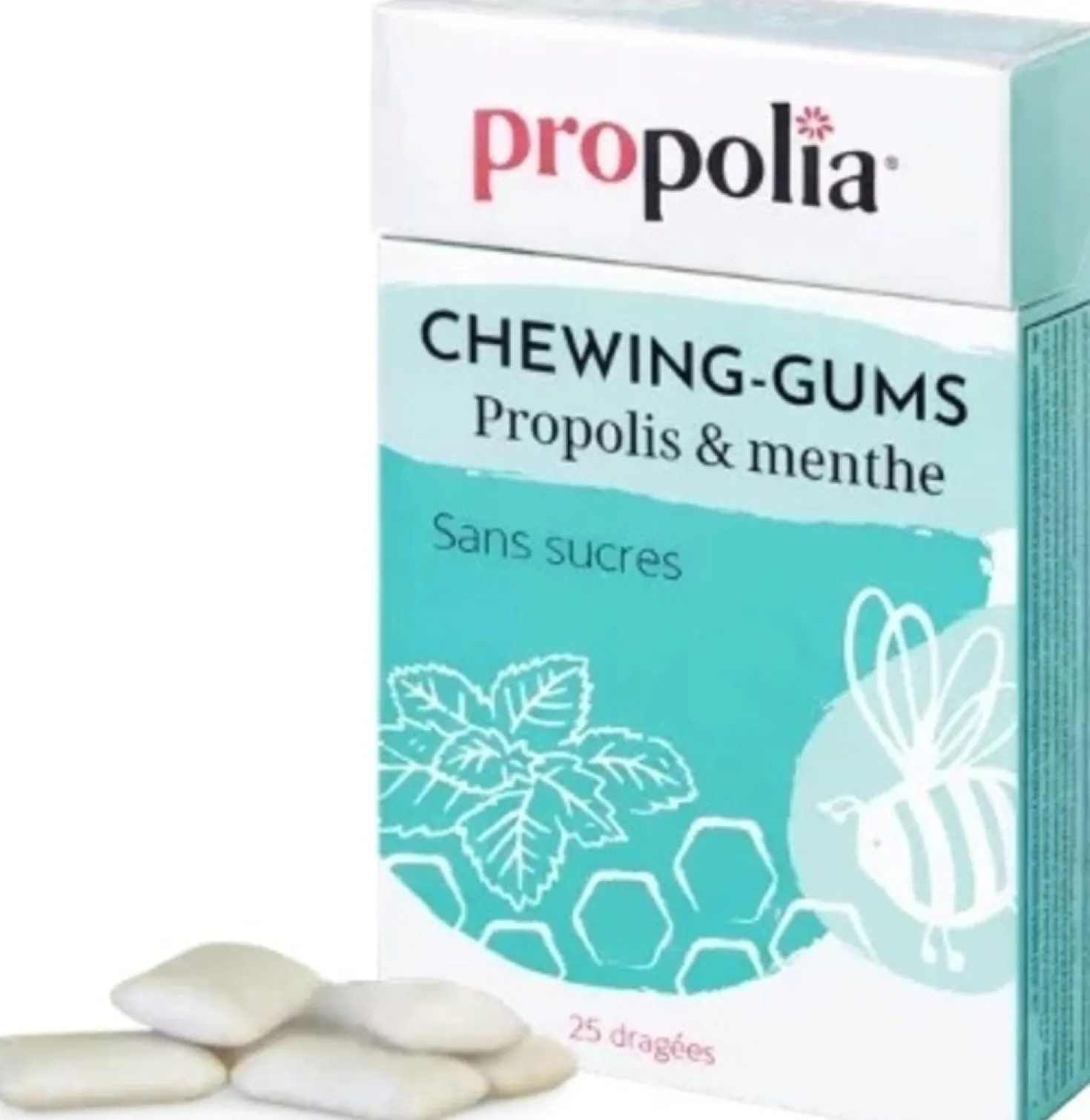 Chewing Gums, Propoli e menta (24 g)